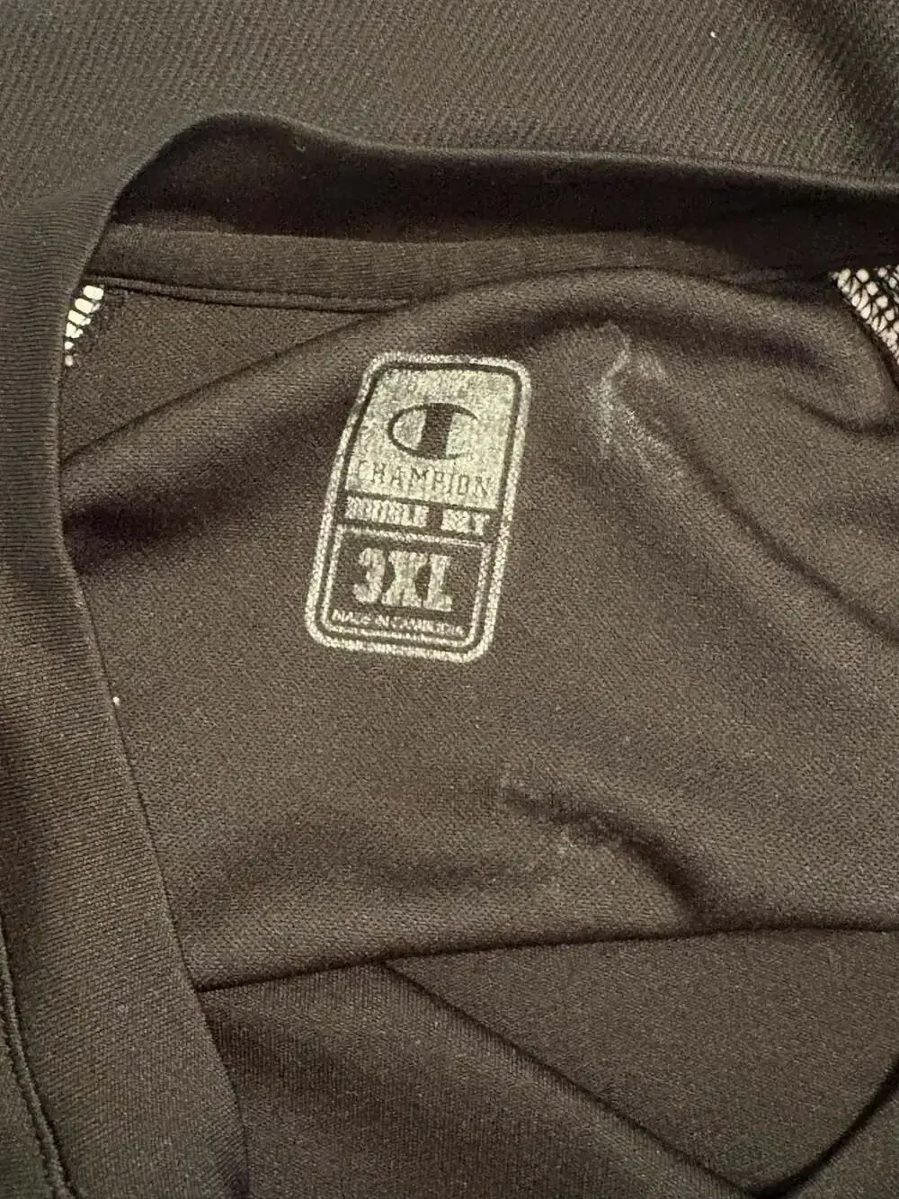 Champion Men's Athletic Performance T-Shirt Black White 3XL #539 - Picture 4 of 7
